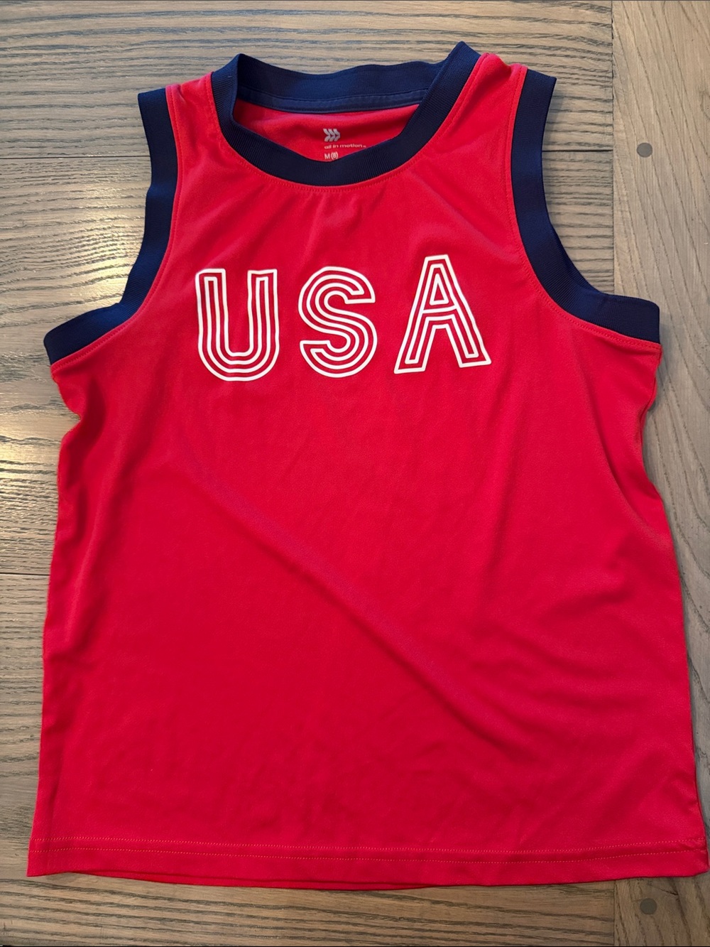 All In Motion- Red USA Athletic Tank Top for Kids -
